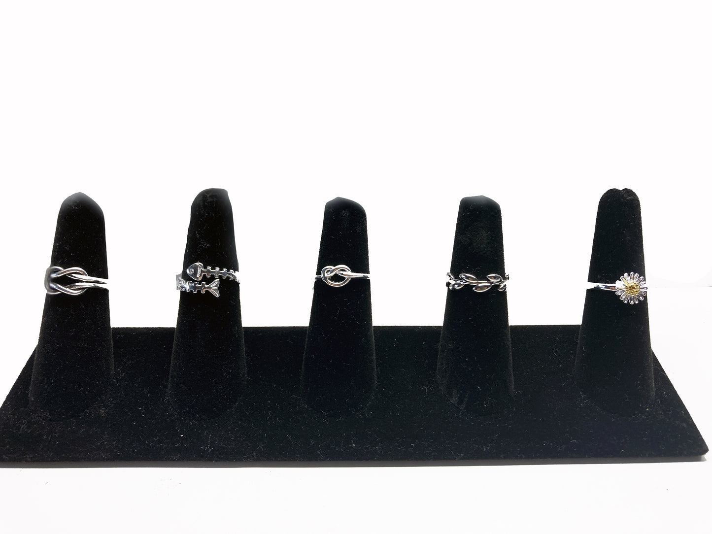 925 silver Minimalist ring in bulk or with 36 pcs counter display