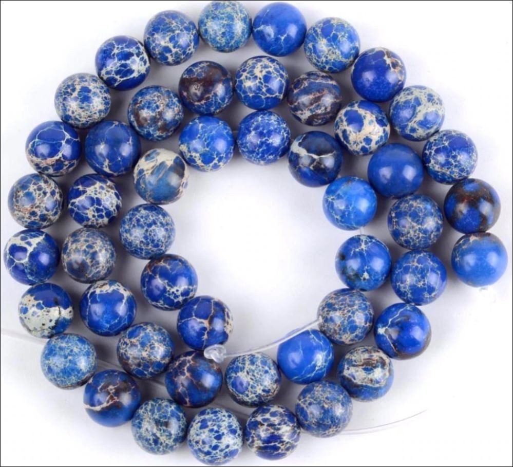 Natural stone Imperial Jasper beads Sea Sediment