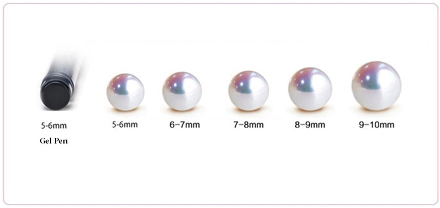 18K gold 6 to 9 mm Akoya south sea pearl Stud earring