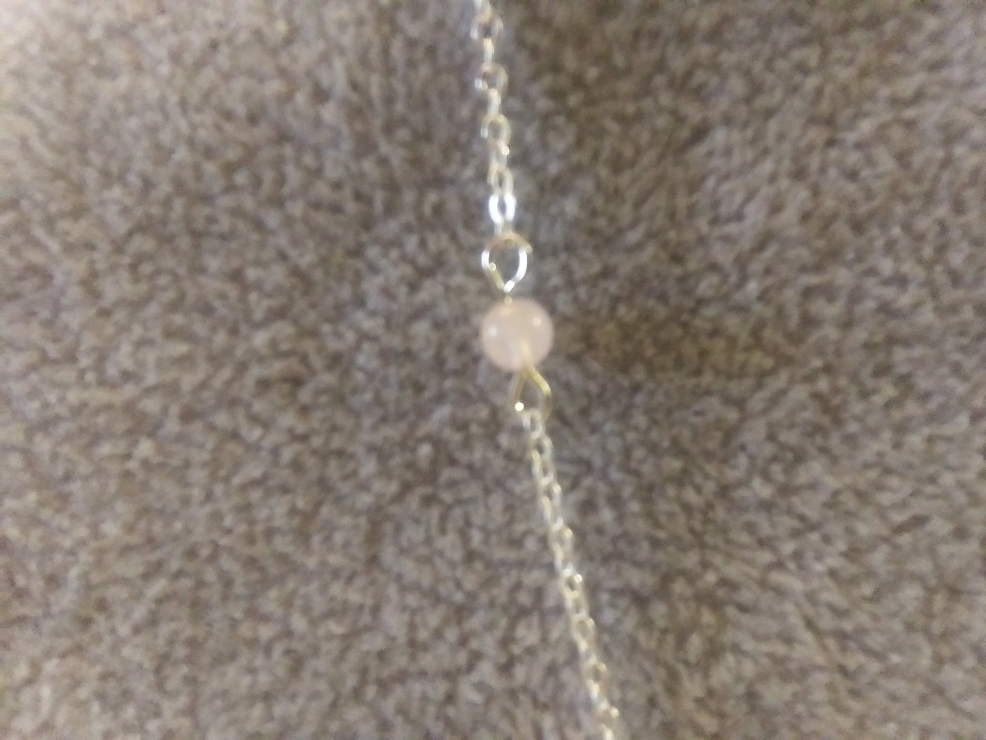4 mm gemstone rose and turquoise  925 20 inch necklace