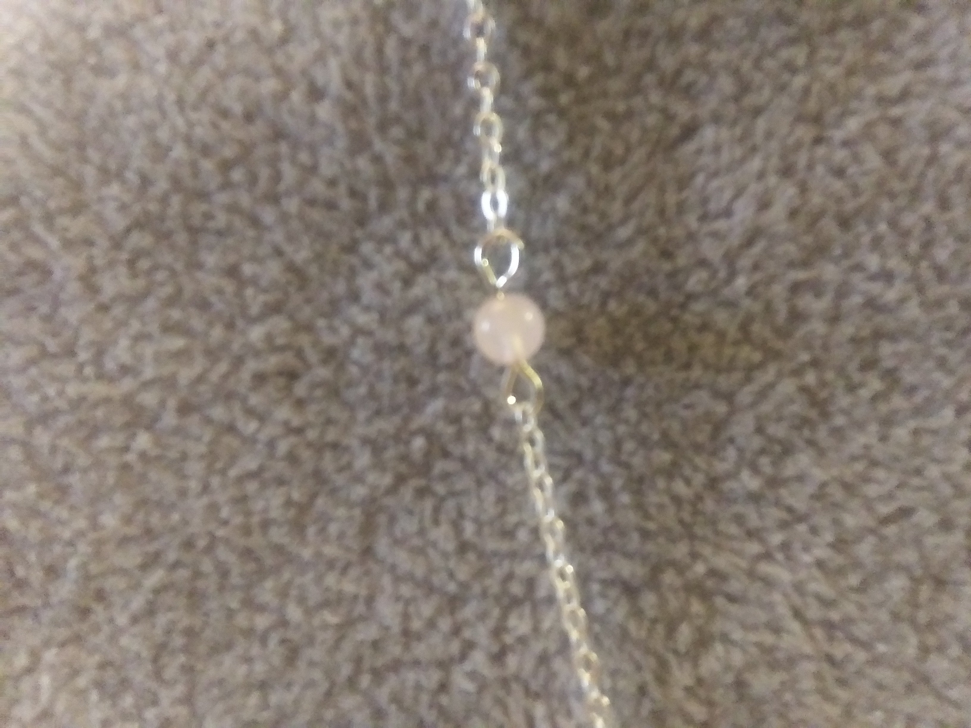 4 mm gemstone rose and turquoise  925 20 inch necklace