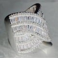 Fine Jewelry Top Quality Gemstones Moissanite Cubic Zirconia Stamped S925 Silver