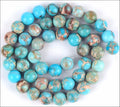 Lake Blue Natural gemstone sediment jasper beads 20/PK