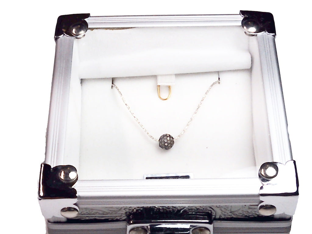 1 CTW diamond pendant 18 inch .925 chain