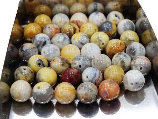 Crazy Lace Agate gemstone bead