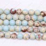 Aqua Terra jasper /impression jasper beads purple-blue