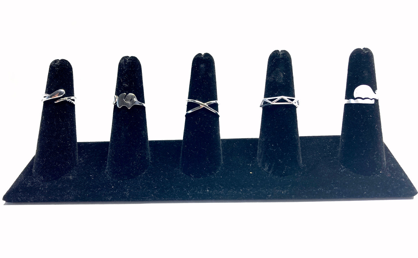 925 silver Minimalist ring in bulk or with 36 pcs counter display