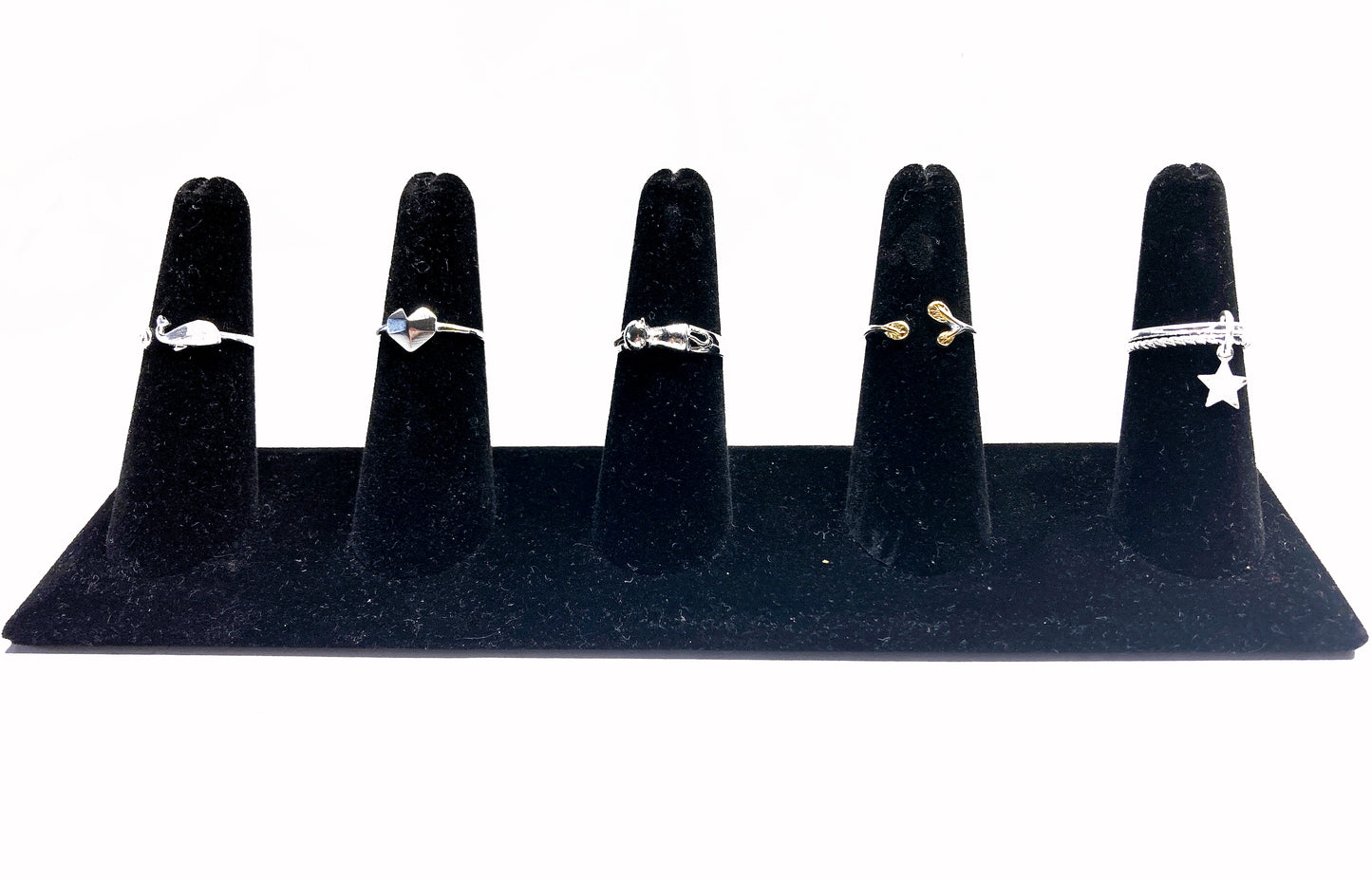 925 silver Minimalist ring in bulk or with 36 pcs counter display