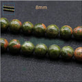 Unakite gemstone beads 20/pkg.