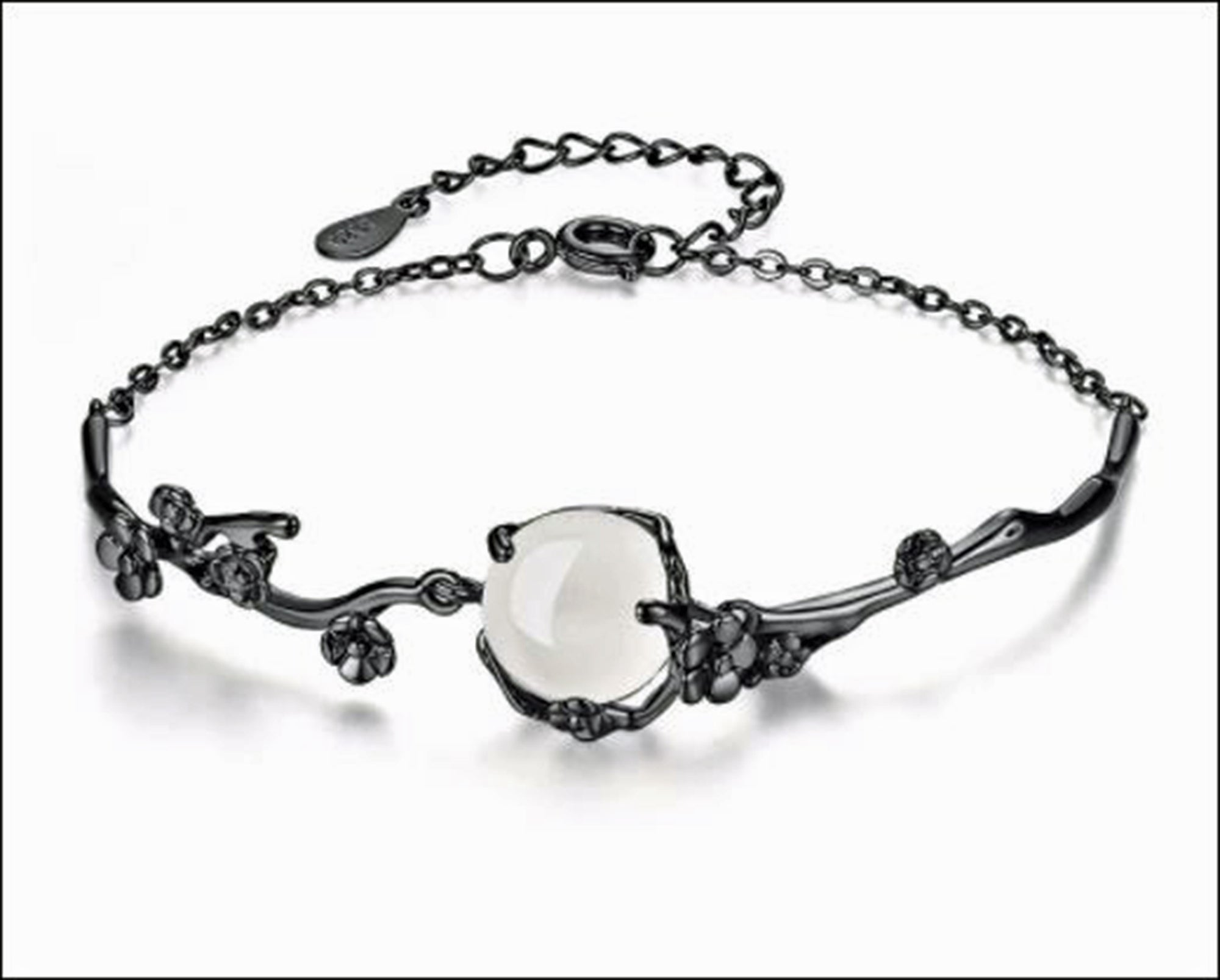 925 Sterling Silver Plum Blossom Bracelets For Women