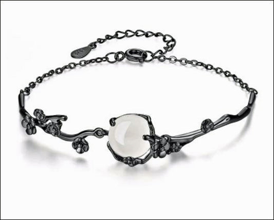 925 Sterling Silver Plum Blossom Bracelets For Women