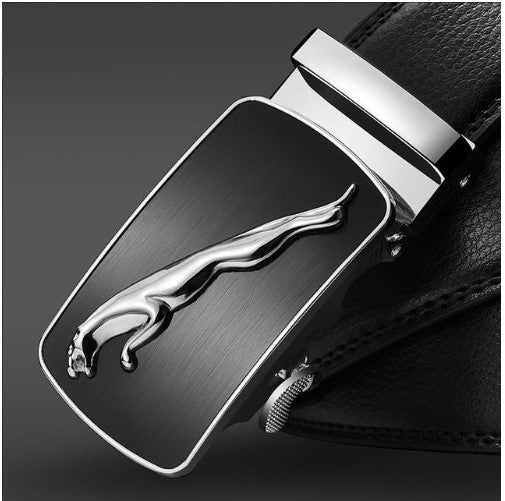 Custom made Jaguar Buckle with leather belt