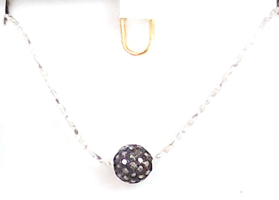 1 CTW diamond pendant 18 inch .925 chain