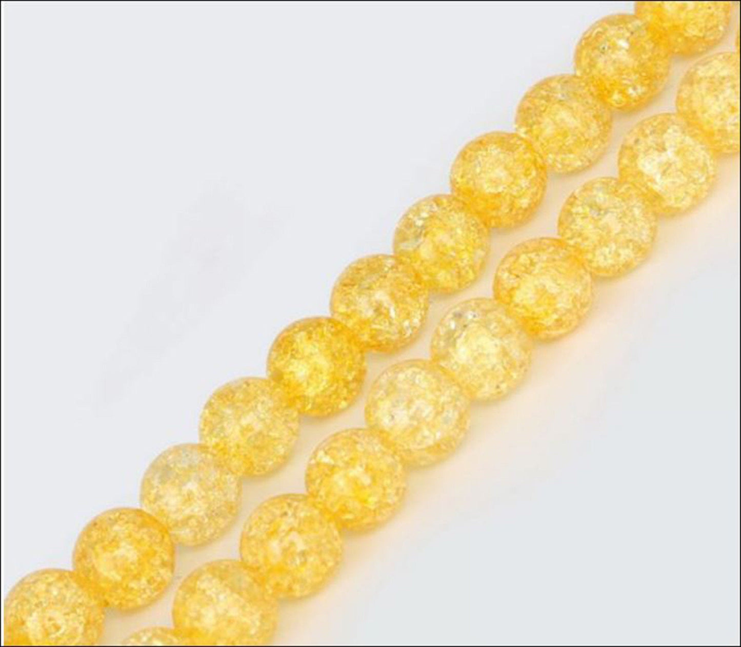 Genuine glass crackled glass bead 20/pkg. 9 colors