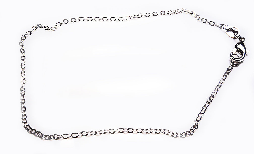 Sterling silver anklet in rolo chain and customizable