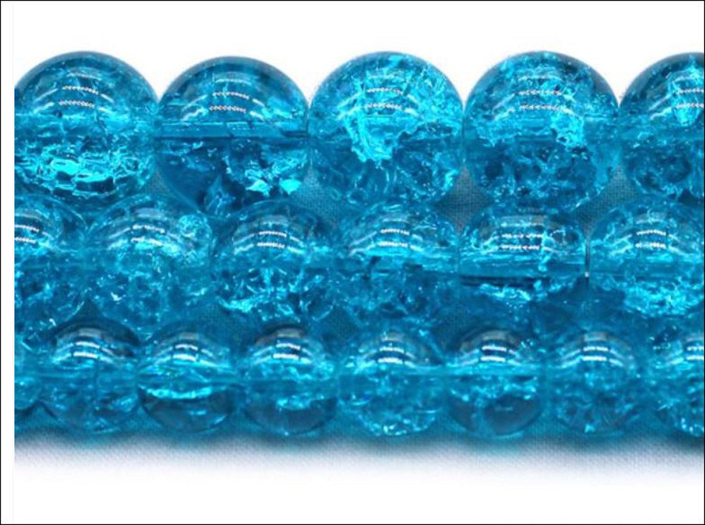 Genuine glass crackled glass bead 20/pkg. 9 colors