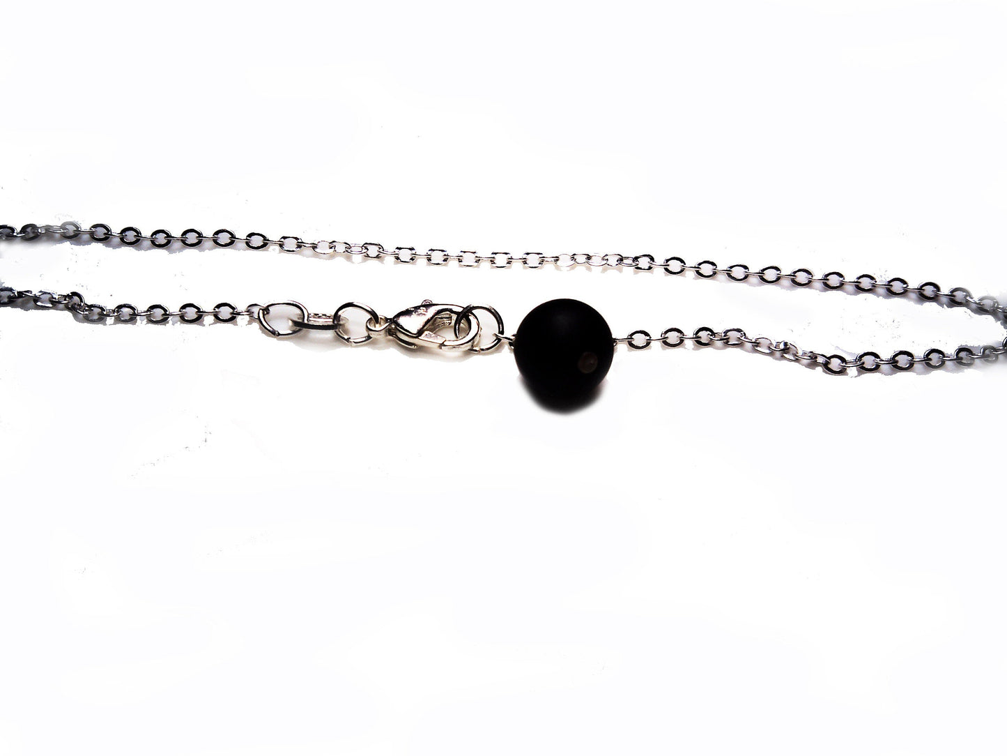 Sterling silver anklet in rolo chain and customizable