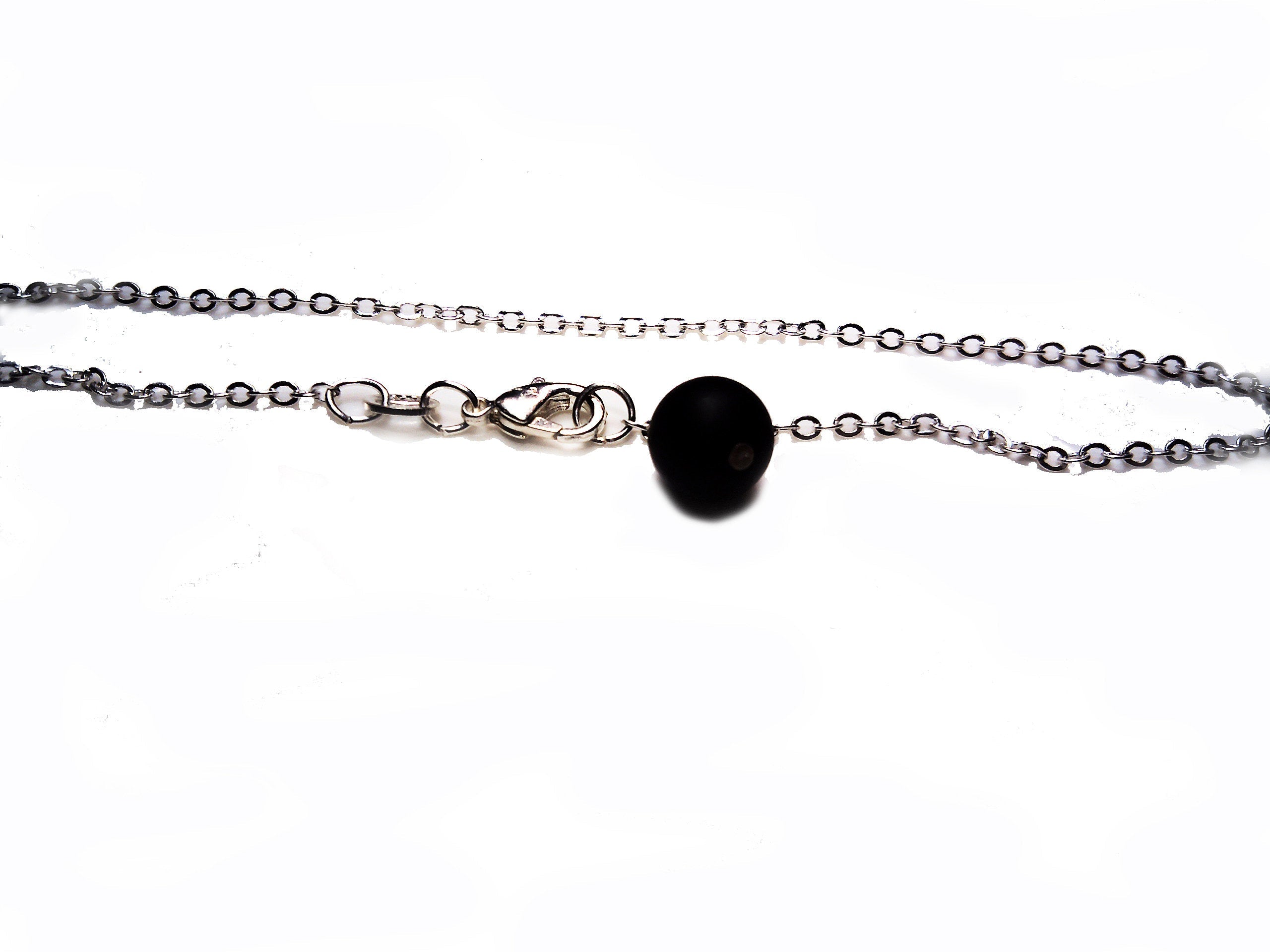 Sterling silver anklet in rolo chain and customizable