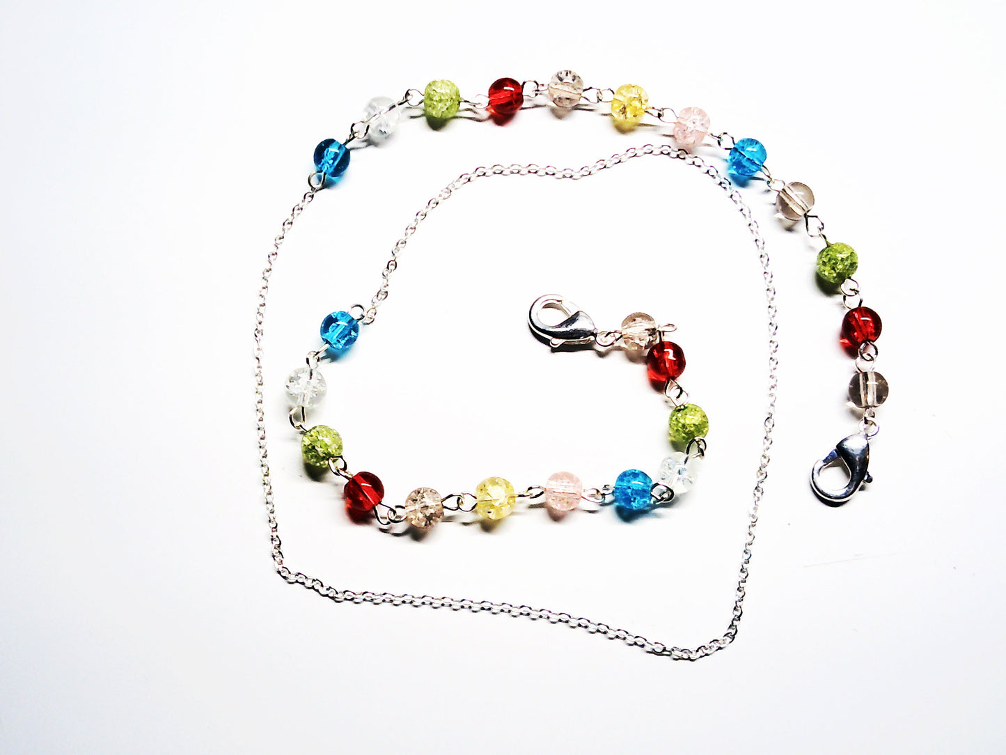 beaded chain Mask necklace holder