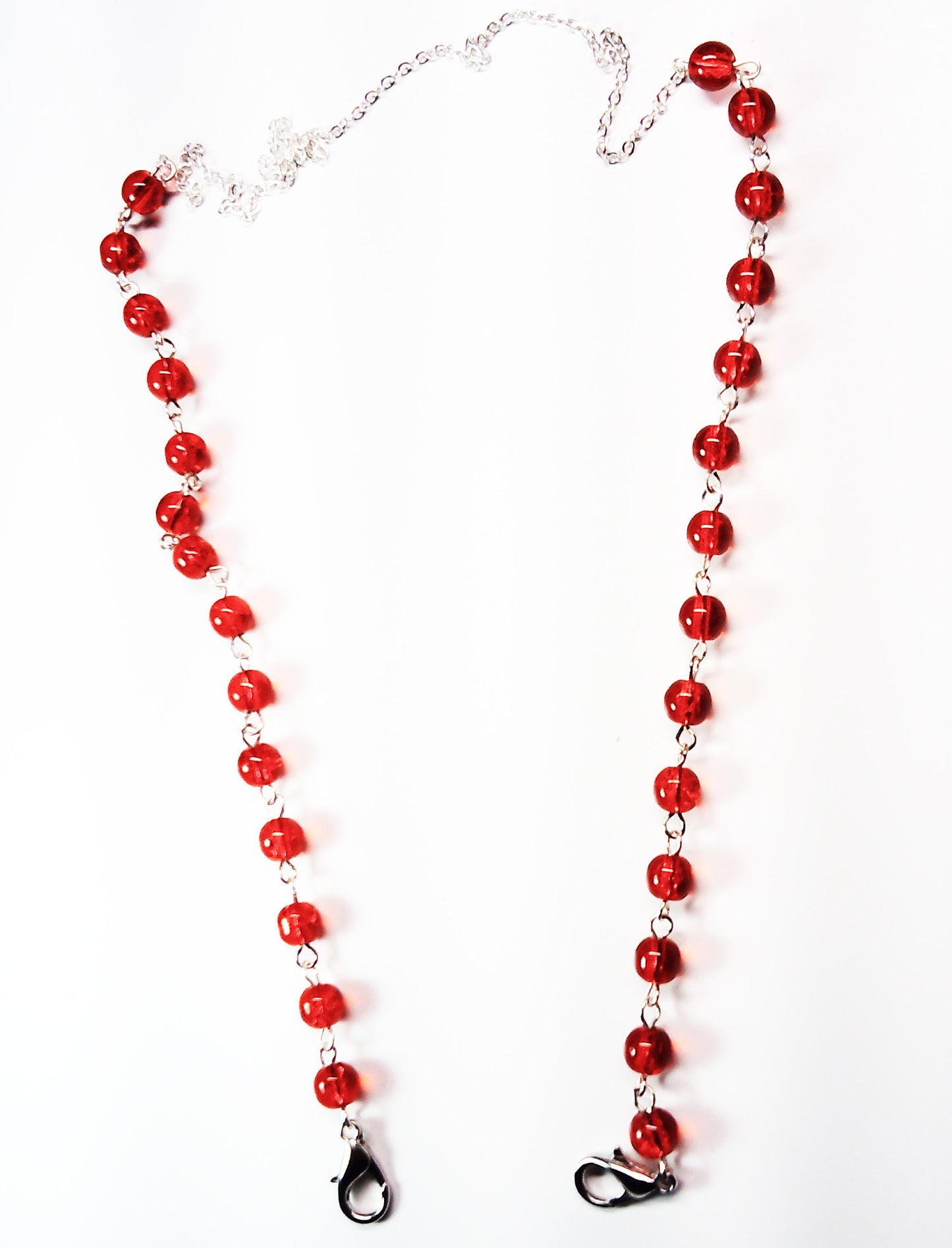 beaded chain Mask necklace holder