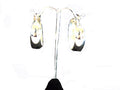 Chic large 30 mm sterling silver tapered hoop earring band