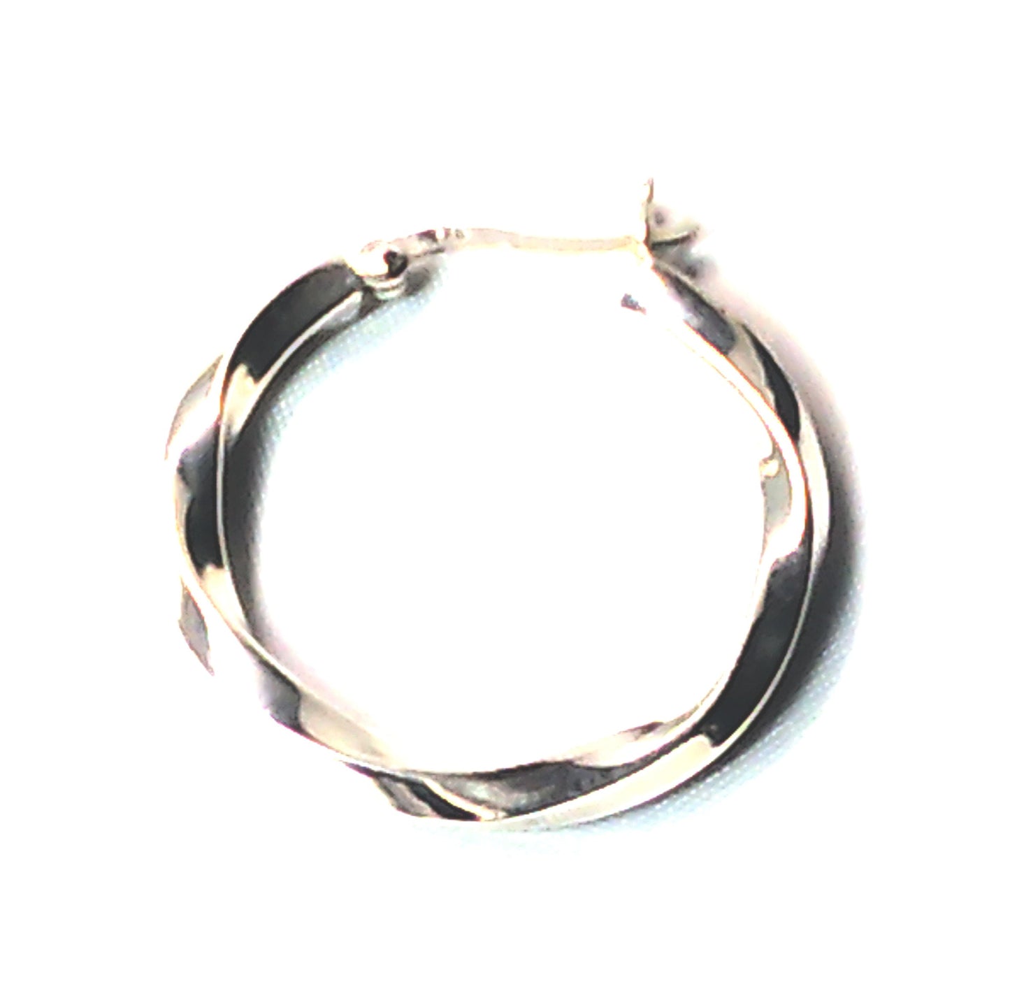 Sterling Silver 30 MM twisted hoop earrings