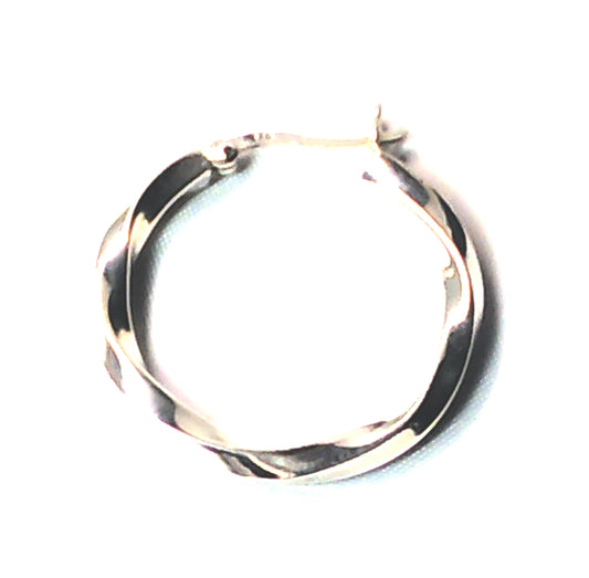 Sterling Silver 30 MM twisted hoop earrings