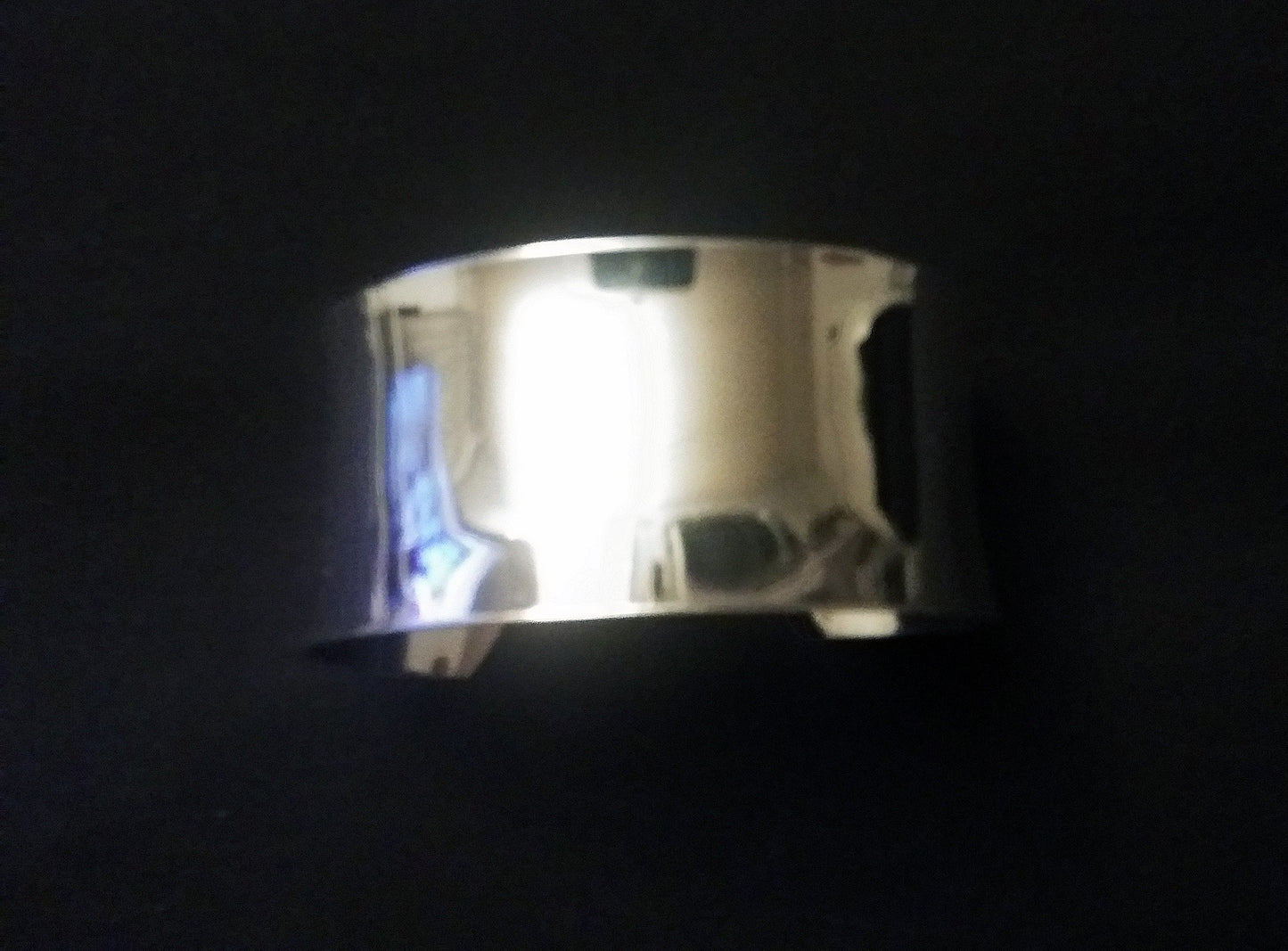 925 Silver open cuff bracelet highly polished