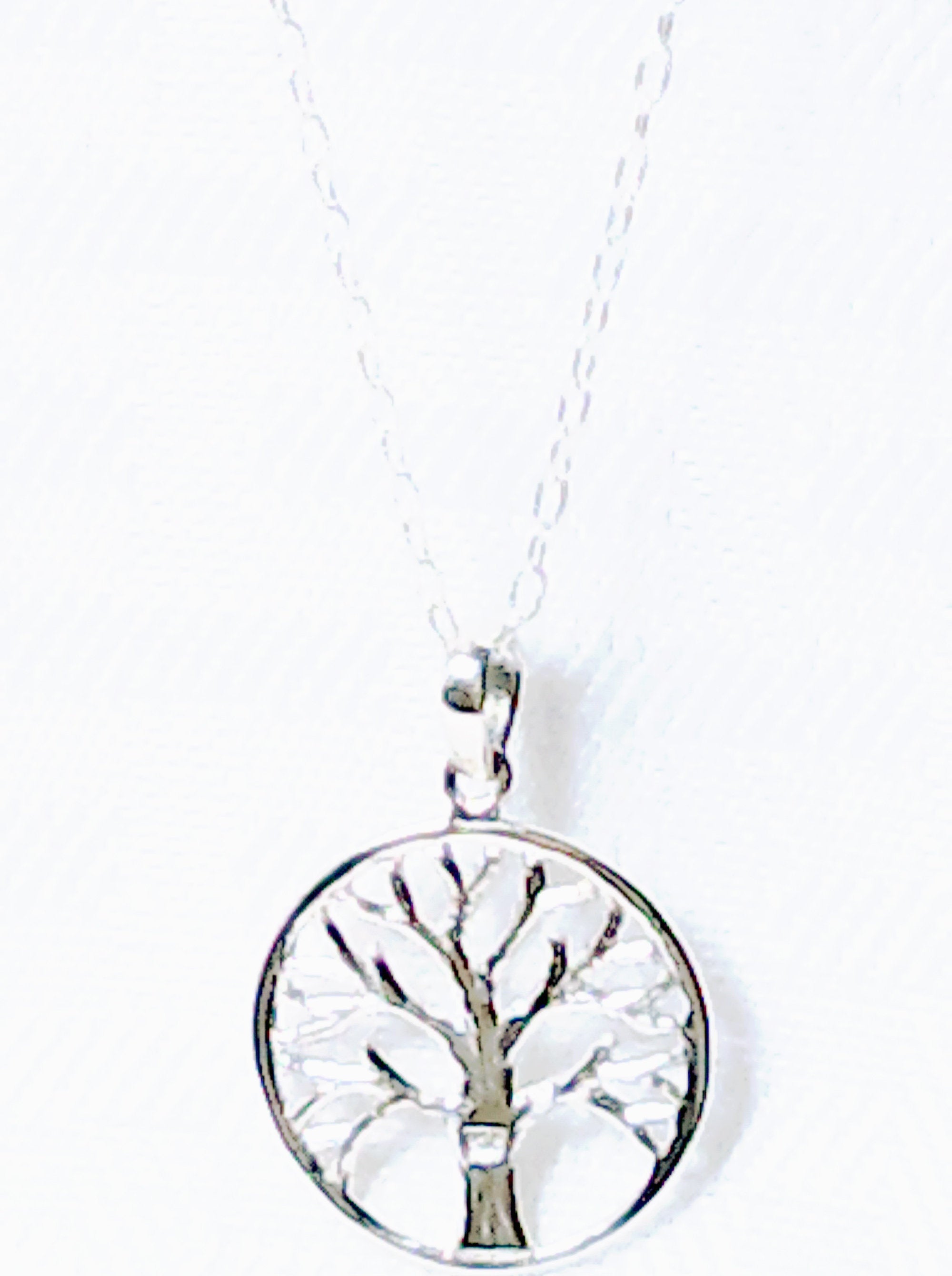 Sterling silver tree of life pendant