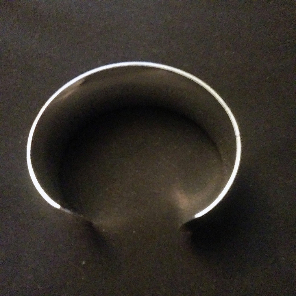 925 Silver open cuff bracelet highly polished