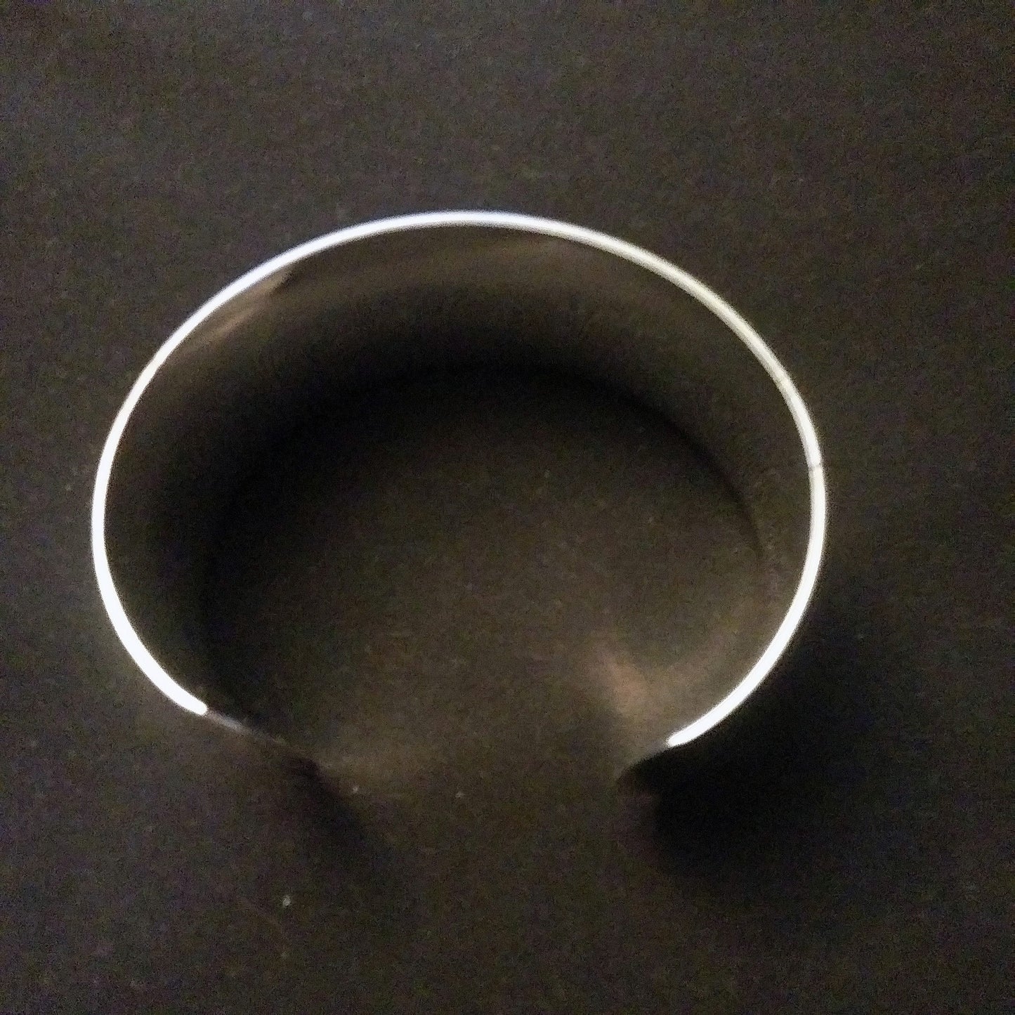 925 Silver open cuff bracelet highly polished