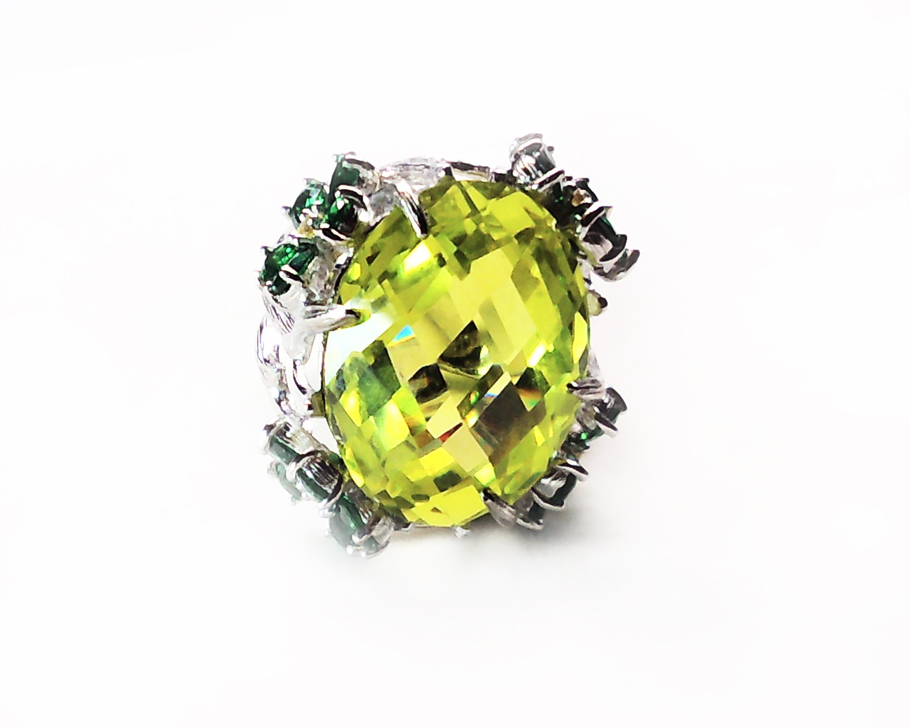 Womens sterling silver Flower ring handmade