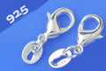 Lobster Clasp and tag .925