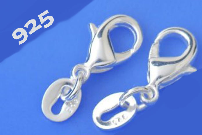 Lobster Clasp and tag .925
