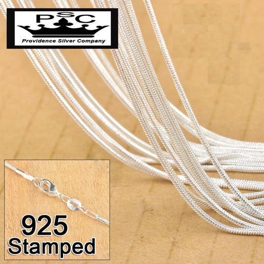 16 inch - 18 inch 1.2 mm 925 sterling silver snake chain
